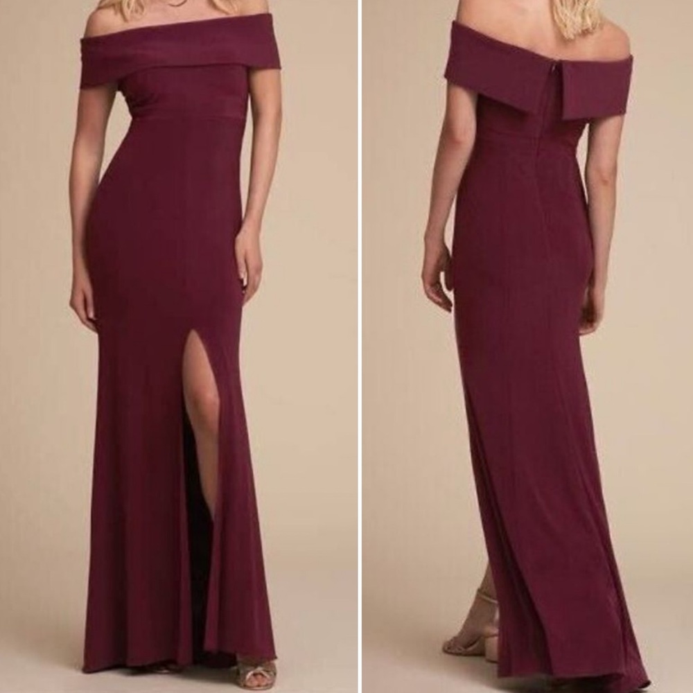 BHLDN Delice Off the Shoulder Crepe Dress